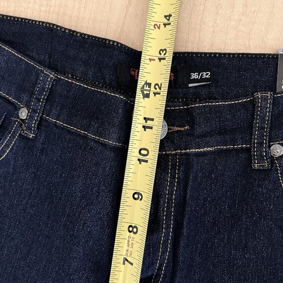Big Joe Men's Dark Blue Denim Jeans Size 36x32 Regular Stretch Straight Leg NWT - Picture 11 of 13